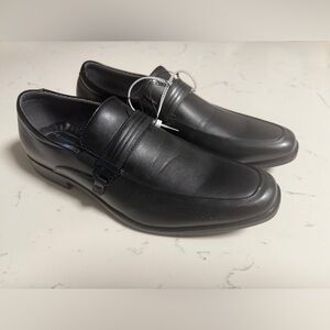 NWT Perry Ellis Dalton 3 Classic Black Slip-On Dress Loafers Ultra Foam Size 8.5